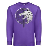 Purple Witcher Wolf Premium Sweatshirt - artisFamous
