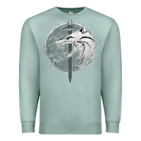 Seafoam Witcher Wolf Premium Sweatshirt - artisFamous