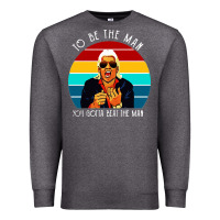 Charcoal Heather ric flair to be the man Premium Sweatshirt - artisFamous