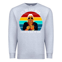Heather Grey ric flair to be the man Premium Sweatshirt - artisFamous