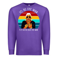 Purple ric flair to be the man Premium Sweatshirt - artisFamous