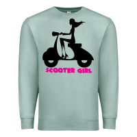 Seafoam scooter girl Premium Sweatshirt - artisFamous
