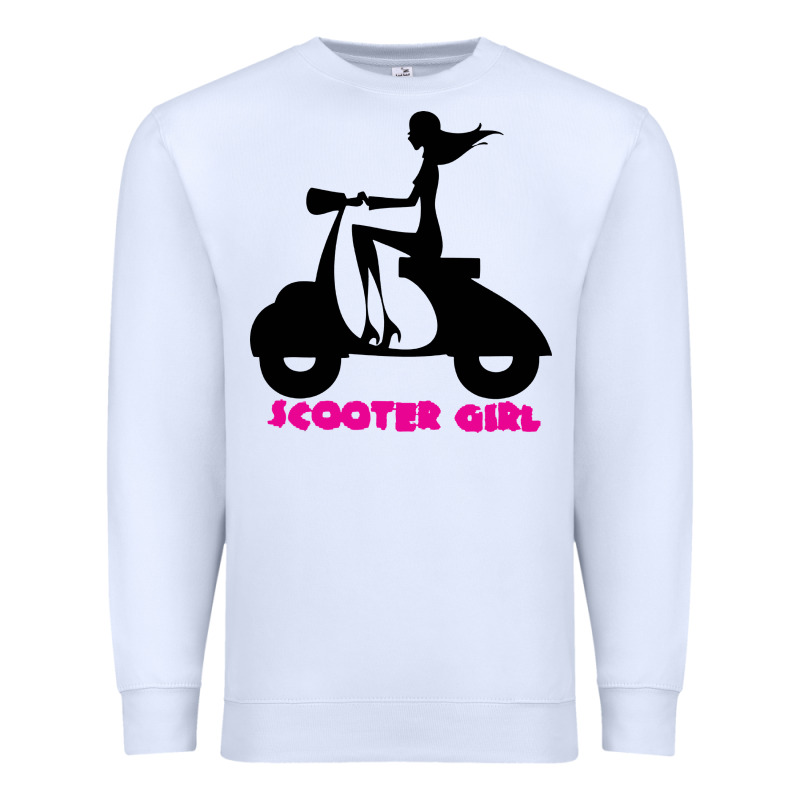 Scooter Girl Premium Sweatshirt by artisFamous | Teevron