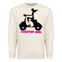 Sandshell scooter girl Premium Sweatshirt - artisFamous
