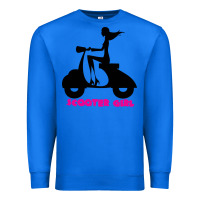 True Royal scooter girl Premium Sweatshirt - artisFamous