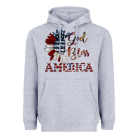Heather Grey god bless america Heavyweight Hoodie - JahusDesignShop
