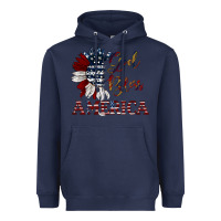 Navy god bless america Heavyweight Hoodie - JahusDesignShop