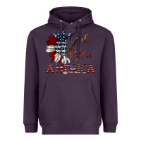 Plum god bless america Heavyweight Hoodie - JahusDesignShop