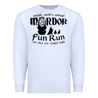 White mordor fun run Premium Sweatshirt - artisFamous
