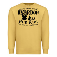 Antique Gold mordor fun run Premium Sweatshirt - artisFamous
