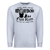 Heather Grey mordor fun run Premium Sweatshirt - artisFamous