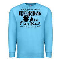 Ocean Blue mordor fun run Premium Sweatshirt - artisFamous