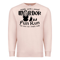 Pale Pink mordor fun run Premium Sweatshirt - artisFamous
