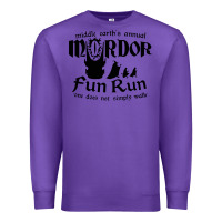 Purple mordor fun run Premium Sweatshirt - artisFamous