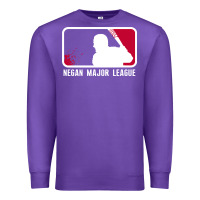 Purple negan major league Premium Sweatshirt - artisFamous