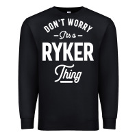 Black Ryker Personalized Name Birthday Gift Premium Sweatshirt - artisFamous