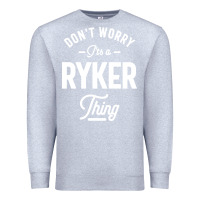 Heather Grey Ryker Personalized Name Birthday Gift Premium Sweatshirt - artisFamous