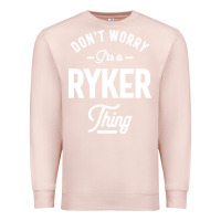 Pale Pink Ryker Personalized Name Birthday Gift Premium Sweatshirt - artisFamous