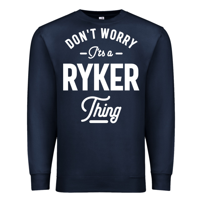Ryker Personalized Name Birthday Gift Premium Sweatshirt by artisFamous | Teevron
