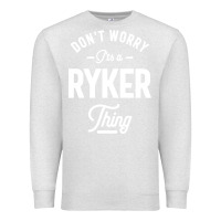 Oatmeal Heather Ryker Personalized Name Birthday Gift Premium Sweatshirt - artisFamous