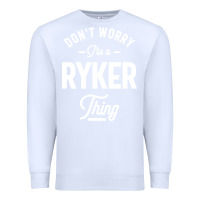White Ryker Personalized Name Birthday Gift Premium Sweatshirt - artisFamous