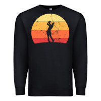 Black Vintage Retro Golf | Golfers Premium Sweatshirt - artisFamous