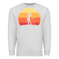 Dove Grey Vintage Retro Golf | Golfers Premium Sweatshirt - artisFamous