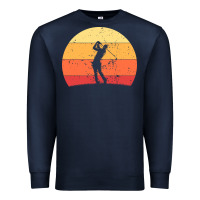 Navy Vintage Retro Golf | Golfers Premium Sweatshirt - artisFamous