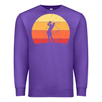 Purple Vintage Retro Golf | Golfers Premium Sweatshirt - artisFamous