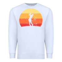 White Vintage Retro Golf | Golfers Premium Sweatshirt - artisFamous