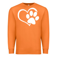 Carrot dog dad mom puppy shirt love dogs paw print heart women men  shirt Premium Sweatshirt - artisFamous