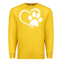 Lemon dog dad mom puppy shirt love dogs paw print heart women men  shirt Premium Sweatshirt - artisFamous