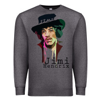 Charcoal Heather jimi hendrix Premium Sweatshirt - artisFamous