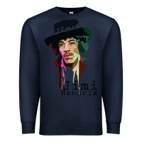 Navy jimi hendrix Premium Sweatshirt - artisFamous