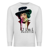 Oatmeal Heather jimi hendrix Premium Sweatshirt - artisFamous
