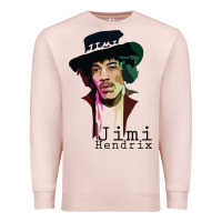 Pale Pink jimi hendrix Premium Sweatshirt - artisFamous