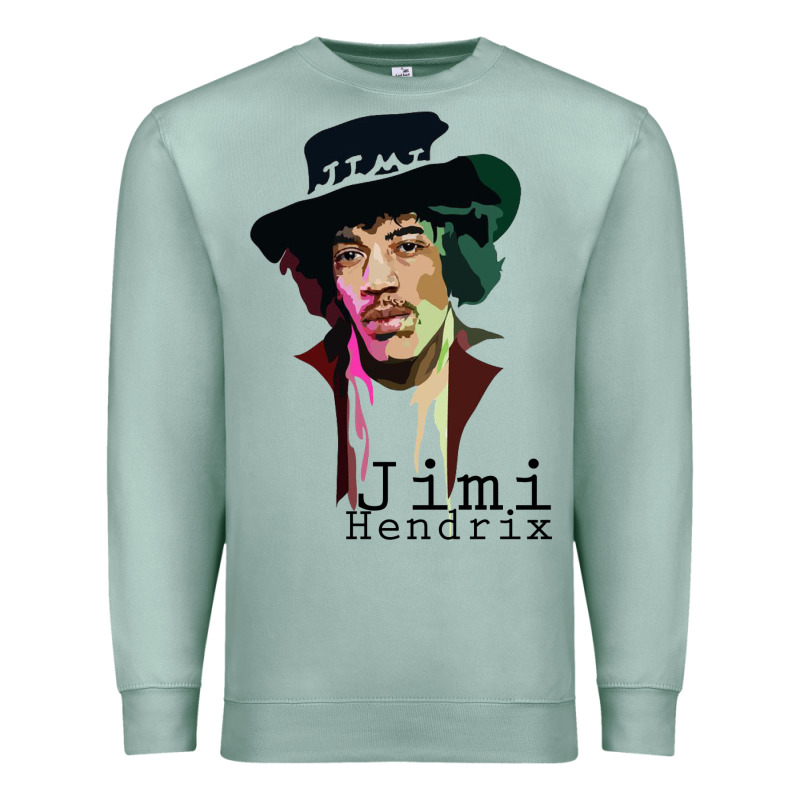 Jimi Hendrix Premium Sweatshirt by artisFamous | Teevron