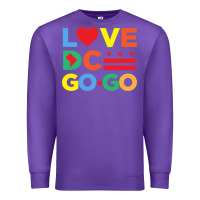Purple love dc gogo Premium Sweatshirt - artisFamous
