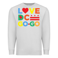 Dove Grey love dc gogo Premium Sweatshirt - artisFamous