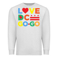 Oatmeal Heather love dc gogo Premium Sweatshirt - artisFamous