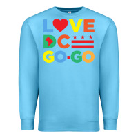 Ocean Blue love dc gogo Premium Sweatshirt - artisFamous
