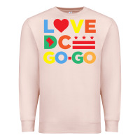 Pale Pink love dc gogo Premium Sweatshirt - artisFamous
