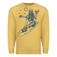 Antique Gold Surfing Premium Sweatshirt - artisFamous