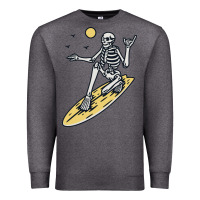 Charcoal Heather Surfing Premium Sweatshirt - artisFamous