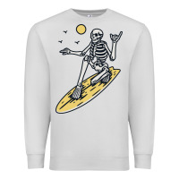 Dove Grey Surfing Premium Sweatshirt - artisFamous