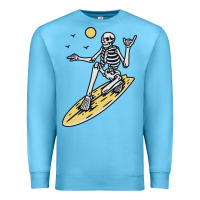 Ocean Blue Surfing Premium Sweatshirt - artisFamous