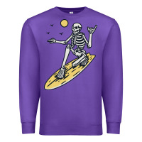 Purple Surfing Premium Sweatshirt - artisFamous
