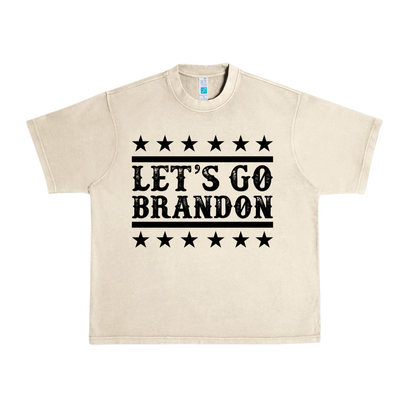 Let's Go Brandon Black Urban Heavy Tee by Jasminsmagicworld | Teevron