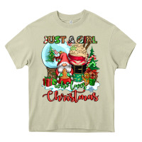 Mossy just a girl who loves christmas Heavy Core Tee - CowGirlArtShop