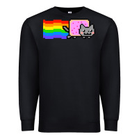 Black Nyan Cat Premium Sweatshirt - artisFamous